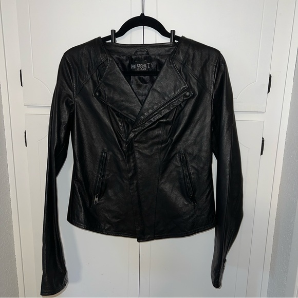 Volcom stone row real leather jacket - Picture 4 of 6